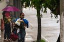 Chuva em Vitória surpreende capixabas nesta segunda-feira (19)(Vitor Jubini)