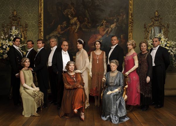 O elenco da série 'Downton Abbey' 