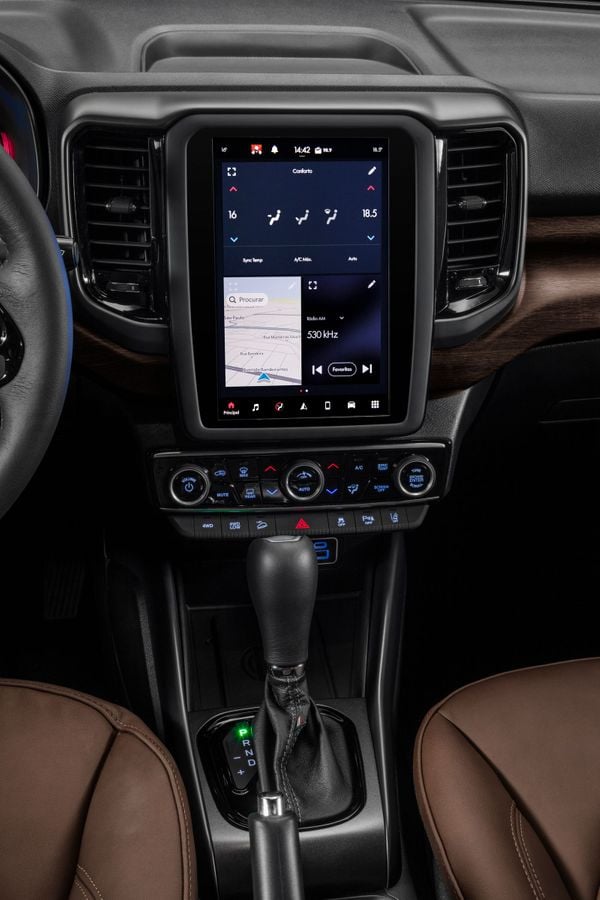 Central multimídia da nova Fiat Toro 2021 por Fiat/ Divulgação