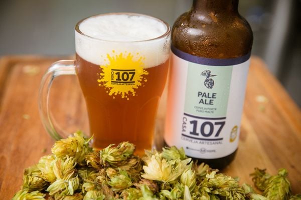 Cerveja Pale Ale produzida com lúpulo capixaba na cervejaria Casa 107