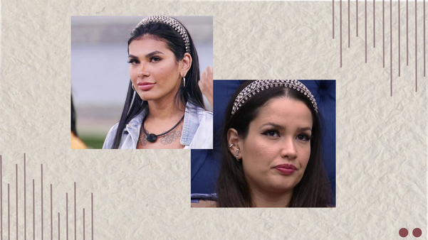 Tiara com predarias é compartilhada por Pocah e Juliette no programa