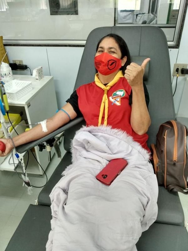 Comissão da Jovem Advocacia, em parceria com a Bripol, realizaram doação de sangue para contribuir com estoques de hospitais e hemocentros por OAB/Divulgação