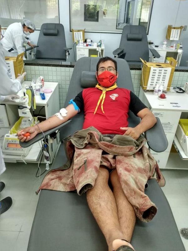 Comissão da Jovem Advocacia, em parceria com a Bripol, realizaram doação de sangue para contribuir com estoques de hospitais e hemocentros por OAB/Divulgação