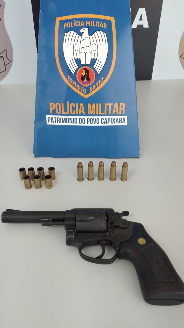 Revólver calibre 38 foi apreendido com adolescente em Itararé, Vitória