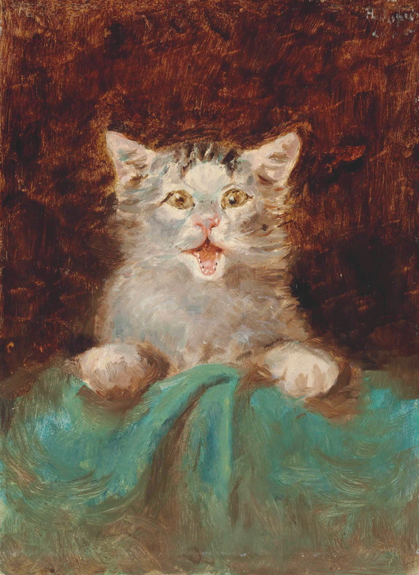 Um pequeno gato, obra de Henri de Toulouse- Lautrec 