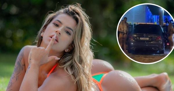 Ale Faltz, a modelo capixaba que estava com PK Delas quando o funkeiro foi preso por atentado ao pudor na Barra, no Rio de Janeiro