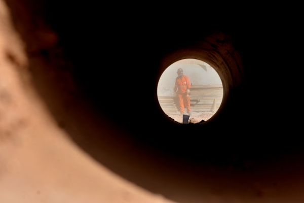  Construção do Portal do Príncipe, em Vitória  por Fernando Madeira