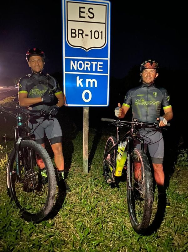 Ciclistas capixabas atravessam o ES em menos de 24 horas por Arquivo pessoal