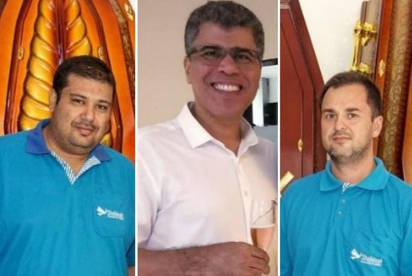 Rodolfo, José Carlos e Droysen são os suspeitos de participação no crime 