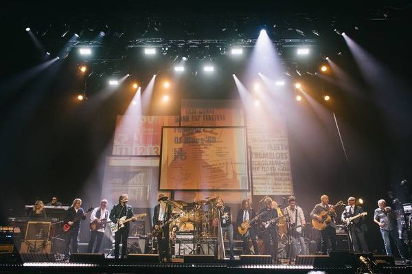 Show capitaneado por Mick Fleetwood em homenagem aos primeiros anos da banda Fleetwood Mac, em Londres, em fevereiro de 2020
