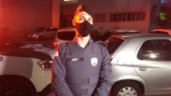 O comandante da 6ª Companhia do 1º Batalhão da Polícia Militar, capitão Arpini