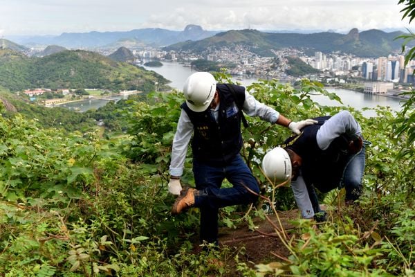 Crea realiza vistoria na tirolesa do Morro do Moreno por Fernando Madeira