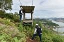 Engenheiros do CREA-ES fiscalizam tirolesa no Morro do Moreno(Fernando Madeira)