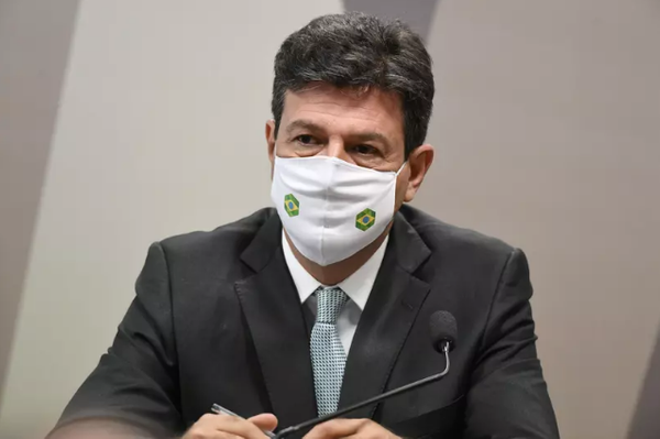 Luiz Henrique Mandetta, ex-ministro da Saúde, em depoimento na CPI da Pandemia