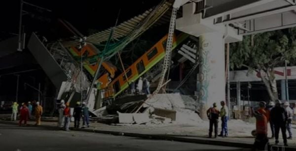 Trem do metrô desaba sobre avenida no México e deixa ao menos 23 mortos