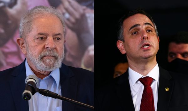 O ex-presidente Lula e o presidente do Senado, Rodrigo Pacheco