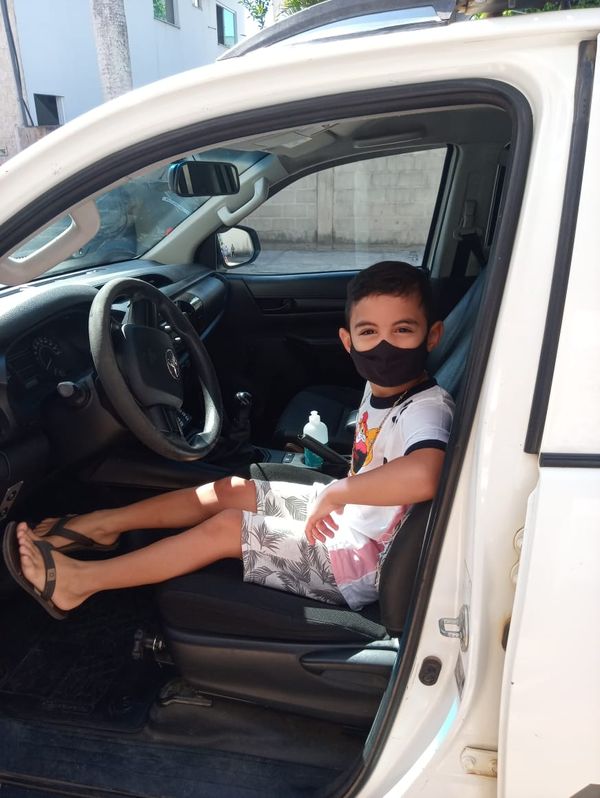 Menino de 7 anos realiza o sonho de conhecer a polícia no interior do ES por Arquivo pessoal