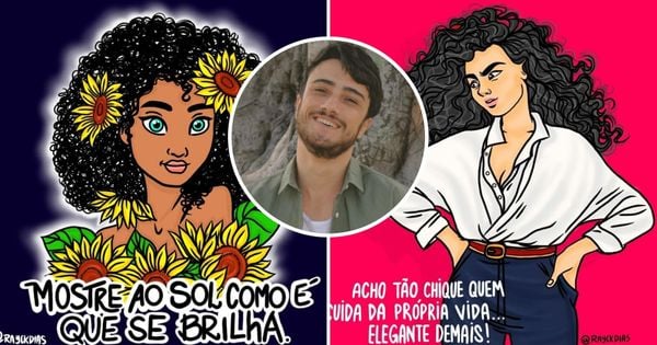 Rayck Dias, desenhista de Vila Velha, faz sucesso com mensagens divertidas para mulheres na web