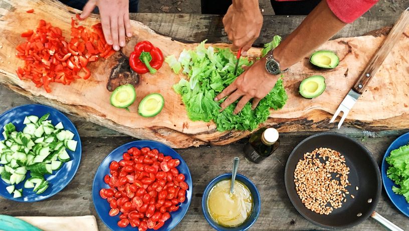 Organização de saladas