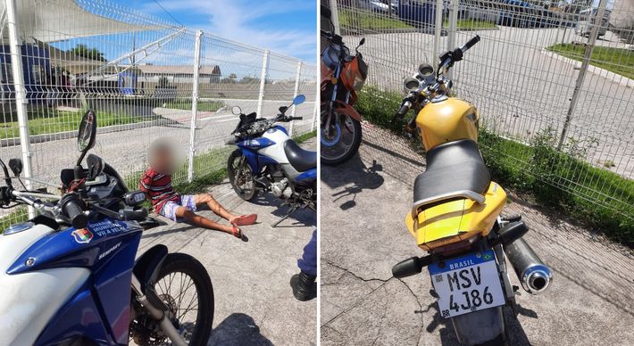 Pai, filho e um adolescente foram detidos nesta terça-feira (11) com motos e carros roubados ou adulterados; Guarda de Vila Velha fez operação após denúncia de venda ilegal na internet