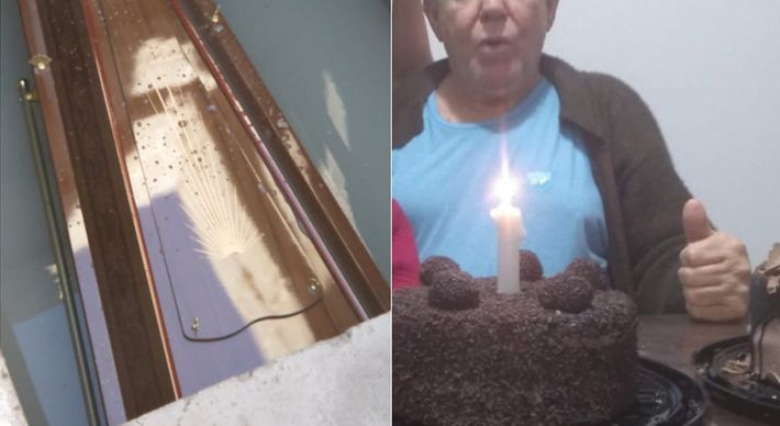 O aposentado Ivo de Assis Monteiro, de 83 anos, foi sepultado na manhã desta terça-feira (11) no cemitério de Ponta da Fruta em uma sepultura com muita água e o caixão ficou quase submerso. Virologista diz que há risco de contaminação