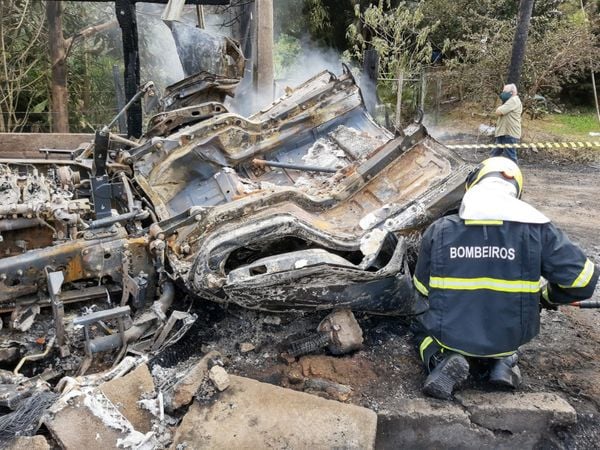 Acidente com caminhão-tanque em Afonso Cláudio