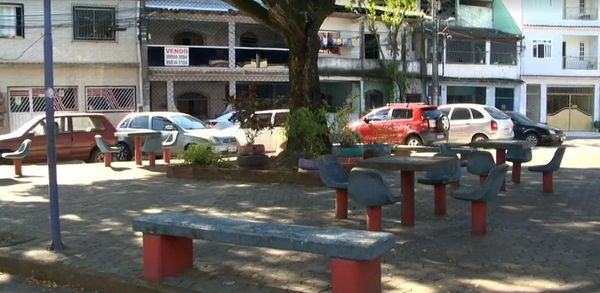 Praça do bairro Jabour, em Vitória, onde aconteceu a tentativa de homicídio nesta terça-feira (11)