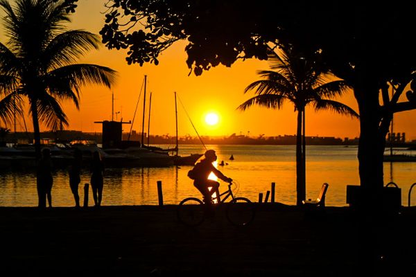 Amanhecer em Vitória nesta quarta-feira (12)