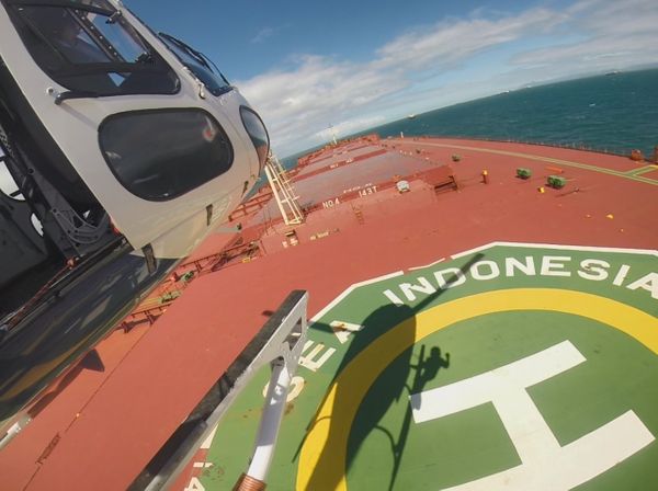 Equipe do Notaer resgatou o capitão de um navio ancorado em Vitória nesta sexta (14) por Divulgação/Notaer