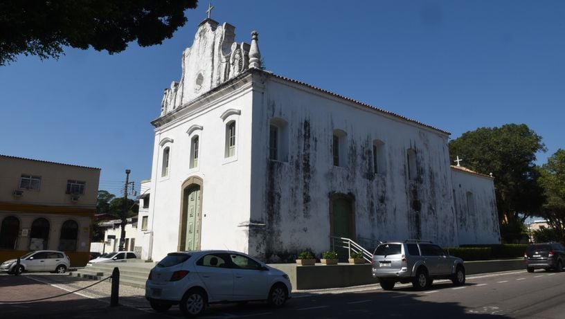A Igreja Nossa Senhora do Rosário na Prainha, em Vila Velha. 