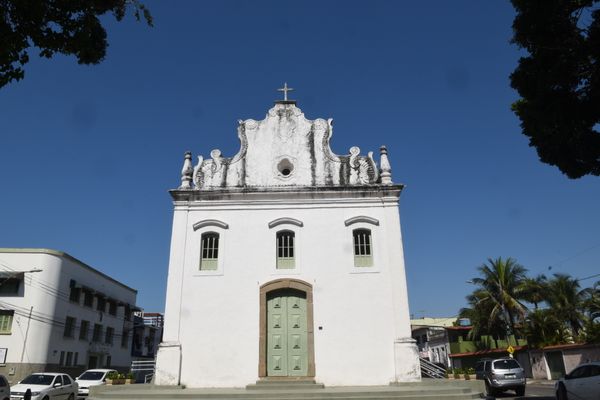 A Igreja Nossa Senhora do Rosário na Prainha, em Vila Velha. 