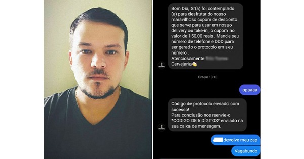 O empresário Hélio Santi ficou temporariamente sem seu  WhatsApp após ação de criminoso que criou um perfil falso de uma cervejaria e ofereceu descontos em bebidas