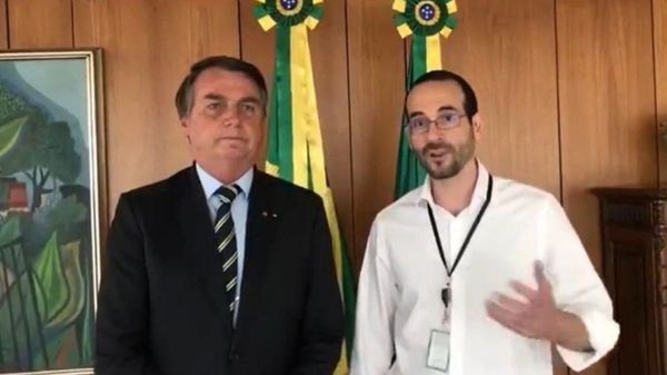 Jair Bolsonaro e o advogado Arthur Weintraub