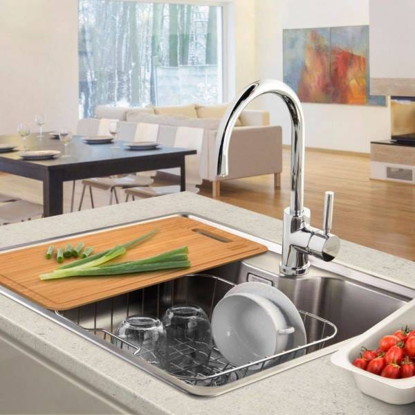 Para facilitar o dia a dia, uma cuba de qualidade faz a diferença na cozinha. por A.S. Material de Construção/Divulgação