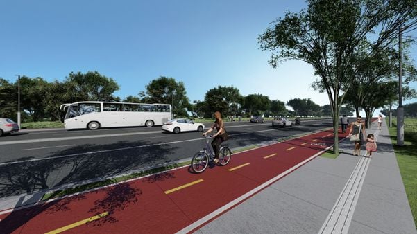 Ciclovia do Trecho da Reta do Aeroporto por Semobi