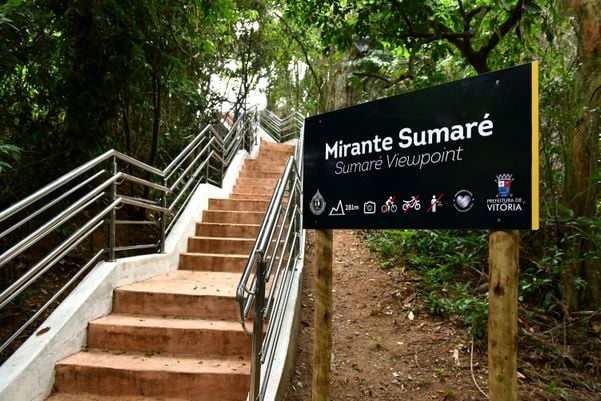 No Dia da Mata Atlântica - Prefeitura de Vitória inaugura três mirantes no Parque da Fonte Grande, entre eles, o Mirante do Sumaré e a Trilha da Pedra da Batata - por Fernando Madeira