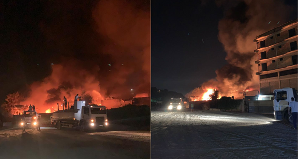  incêndio atinge ferro-velho em Cachoeiro de Itapemirim por Priciele Venturini
