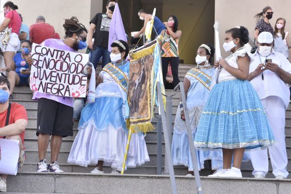 Manifestantes concentrados para o ato 29M, em protesto ao governo de Jair Bolsonaro por Ricardo Medeiros