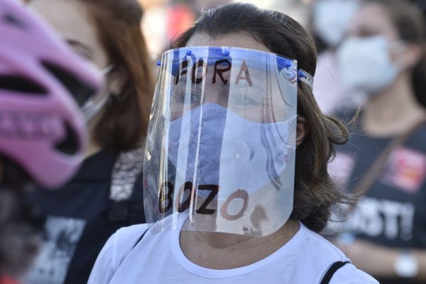 Manifestantes se reúnem para ato contra o governo de Bolsonaro por Ricardo Medeiros