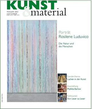 Artista Rosilene Luduvico na capa da revista Kunst&Materia