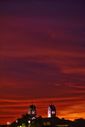 Coloração no céu no amanhecer visto da Serra(Ricardo Medeiros | A Gazeta)