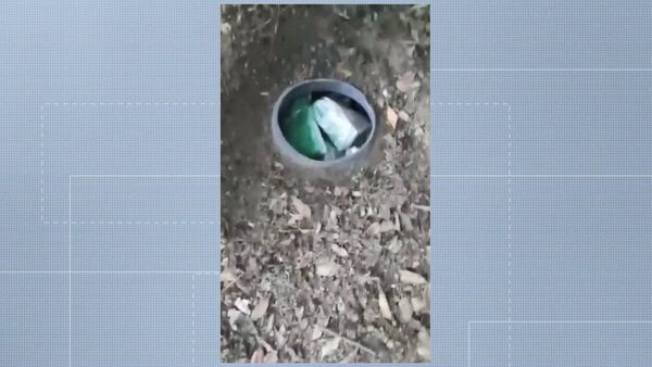 Maconha estava escondida dentro de tonel