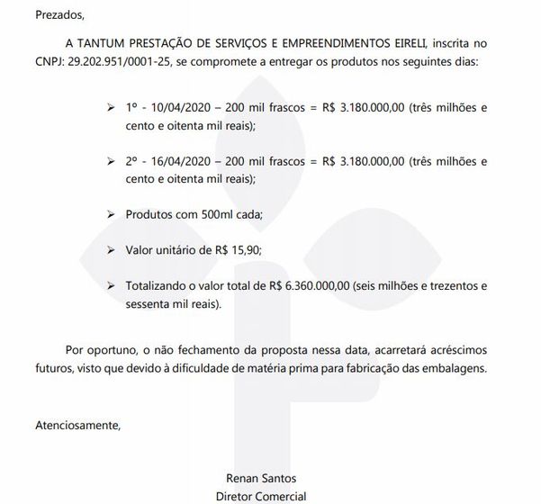 Em proposta apresentada pela Tantum, Renan Santos se apresenta como 