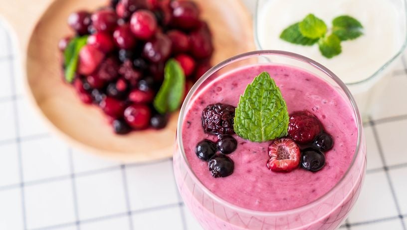 Suco de frutas vermelhas