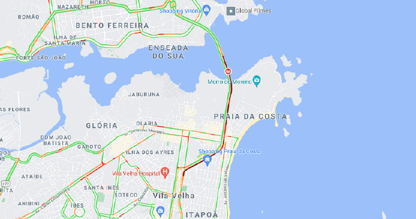 Ocorrência gerou longo congestionamento na Terceira Ponte nesta quarta (9)
