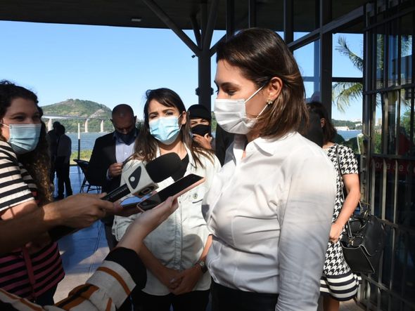A primeira-dama, Michelle Bolsonaro, em Vitória  por Carlos  Alberto Silva    