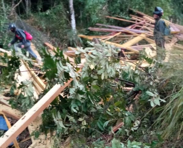 Motorista perdeu o freio na serra em Castelo 