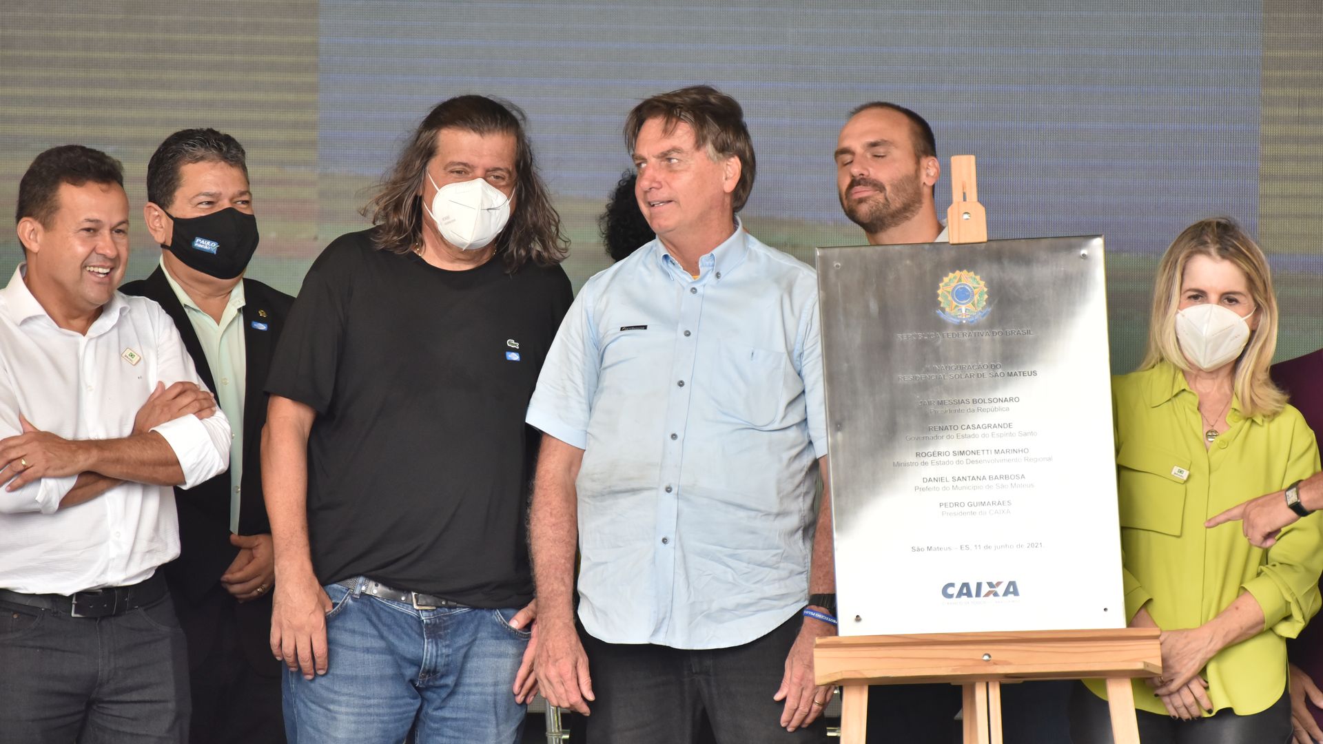 Presidente Jair Bolsonaro em visita à cidade de São Mateus para entregar casas populares no bairro Aroeira