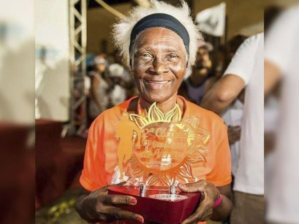 Adelmira Adão, de 92 anos, corredora