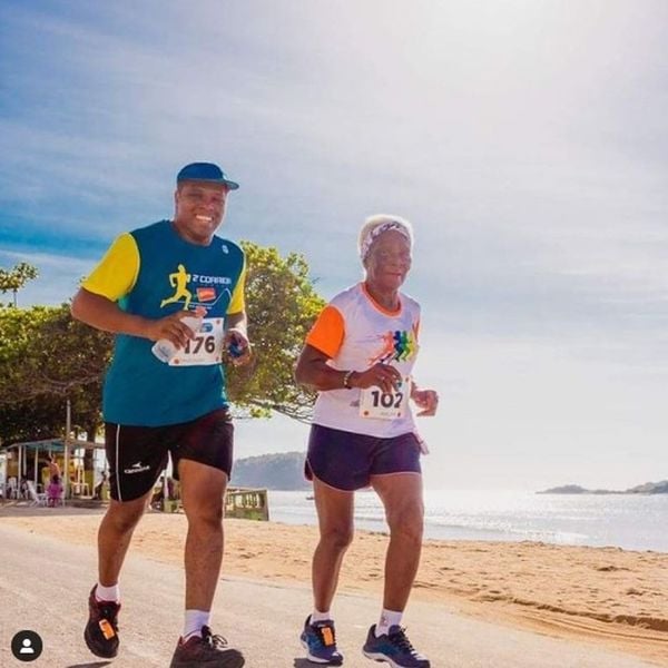 Adelmira Adão, de 92 anos, corredora